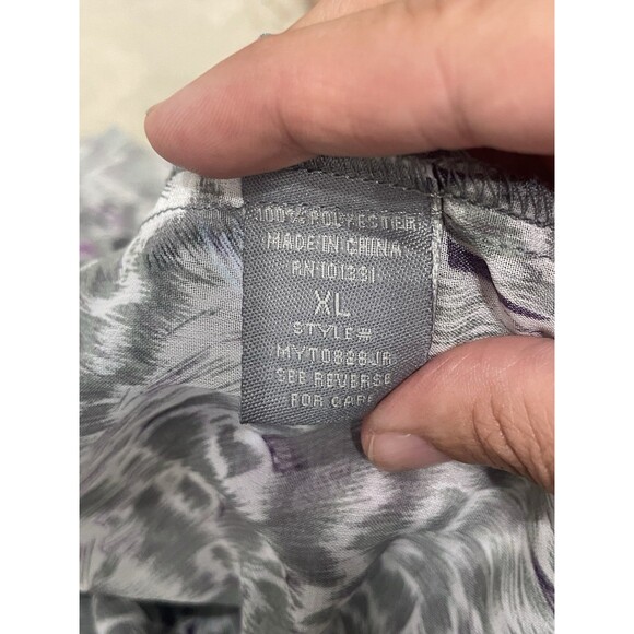 Floral Sleeveless Blouse with Ruffled Neckline Charlotte Russe Size xL - Picture 5 of 7